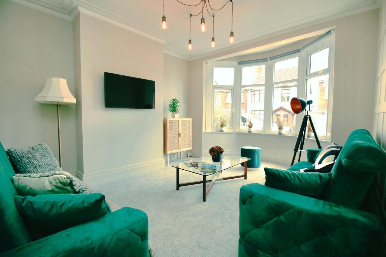 Xxhot Tubxx 4Bed Semi, Sleeps 8, 2 Bathrooms Blackpool Eksteriør bilde